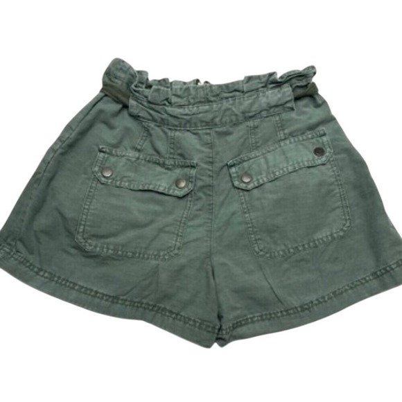 Anthropologie Highrise Army‎ Green Parachute Shorts Size 26 - Picture 4 of 7